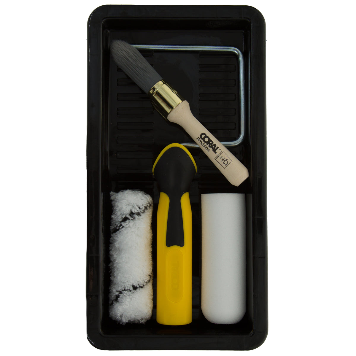 Lot De 4 Rouleaux à Peindre Coral Easy Coater 22,9 Cm (diamètre 4,4 Cm, Microfibre)