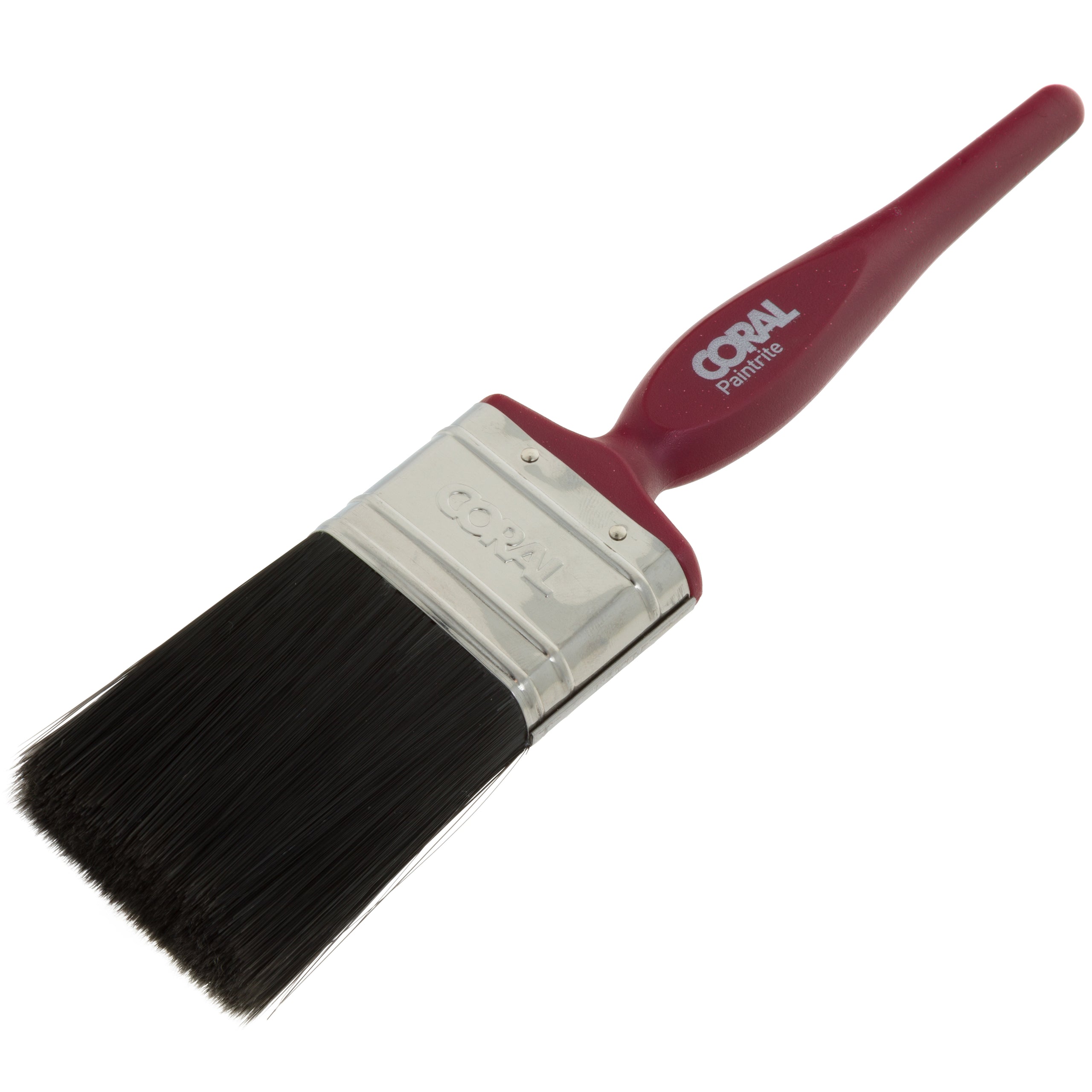 Coral Paintrite 3-Piece Paint Brush Set - 1", 2", 3" Contractor Brushes For Emulsion