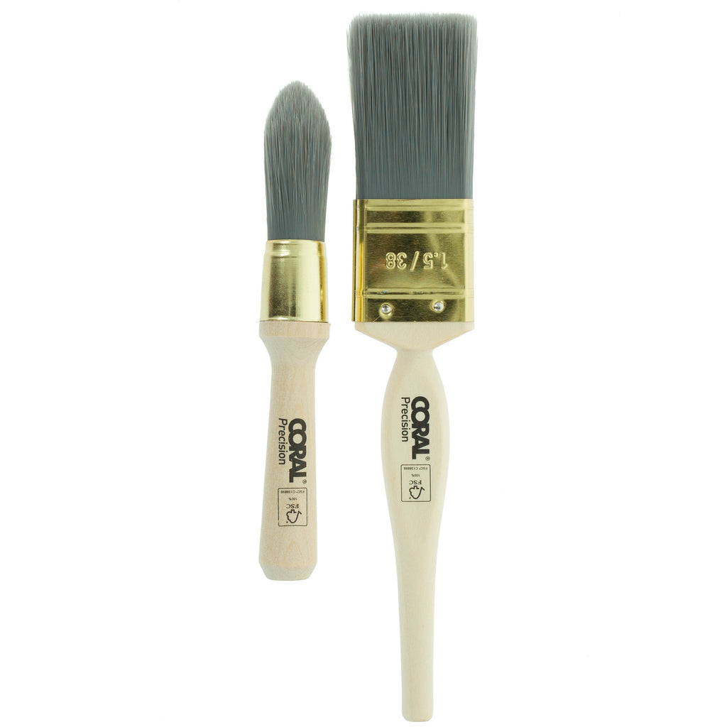 Chalk Paint Furniture Paint Brush Set  Coral Precision 33489 – Coral Tools  Ltd