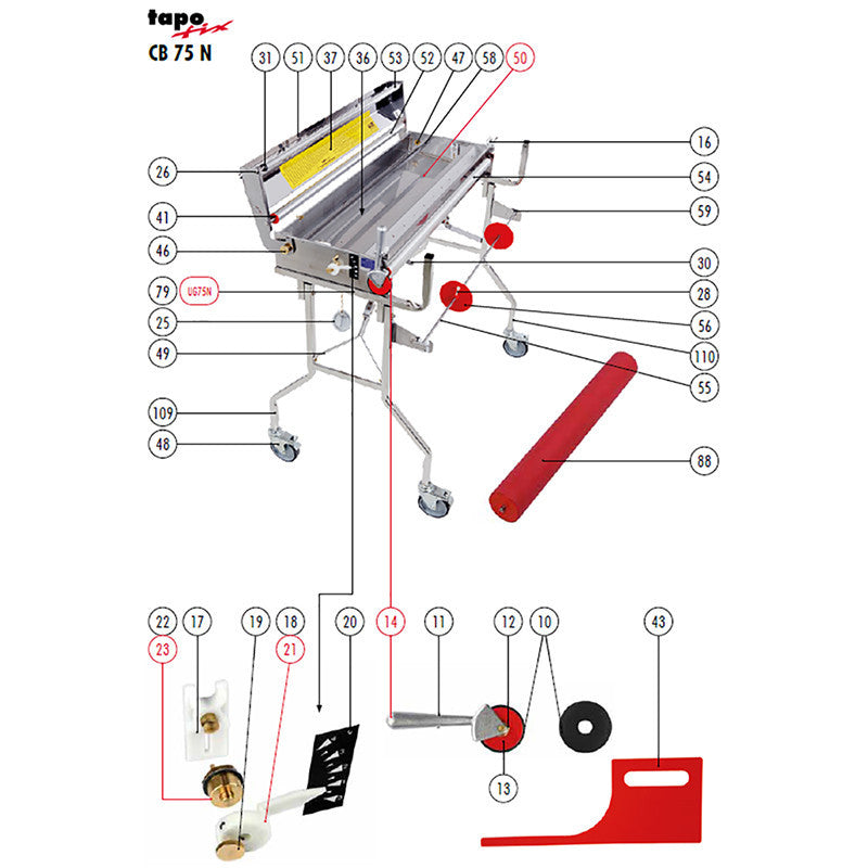Wallpaper Paste Machine Mobile 82cm | Tapofix Cb 61807 – Coral Tools Ltd