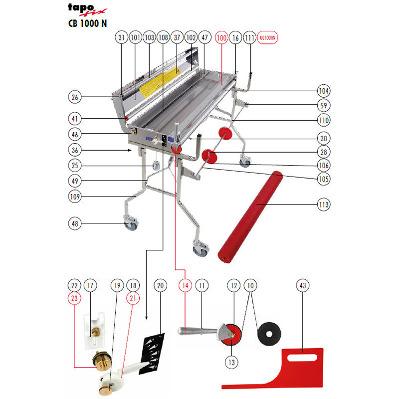 Wallpaper Paste Machine Mobile 106cm | Tapofix Cb 61808 – Coral Tools Ltd
