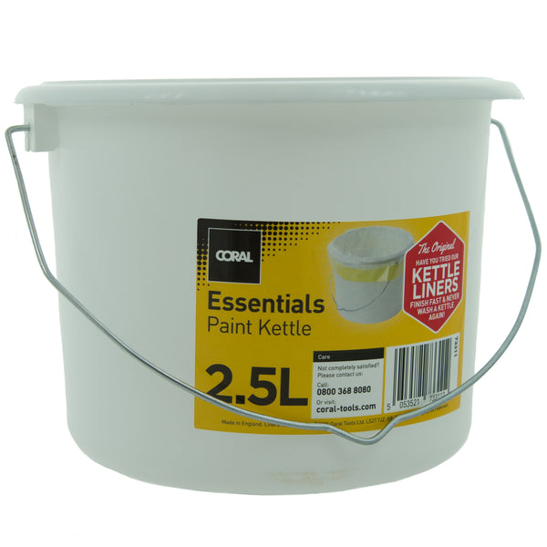 Plastic Buckets Tubs Paint Kettle w/ Lids + Handle for Paint Craft  Container Pot